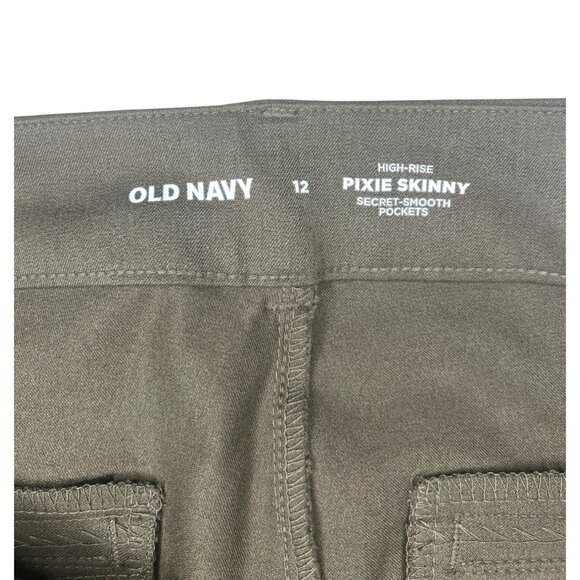 Old Navy Pixie Skinny High-Rise Pants Size 12 Secret Smooth Pockets Never-Fade - Picture 8 of 14
